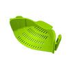 Kitchen Snap and Strain Strainer, Clip On Silicone Colander, Fits all Pots and Bowls Lime Green