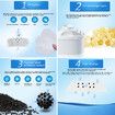 6PCS Replacement Carbon Water Filters Household Filters Purify Kettle Activated Cartridge Healthy Clean Device for Brita Water Pitcher
