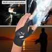 LED Flashlight Glove Outdoor Fishing Gloves for Repairing Cars Night Running Fishing Camping Hiking in Dark Place (1 Pair)