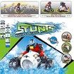 Amphibious High Speed Spinning Stunt Motorcycle Drives on Land and Water Vehicle Toys
