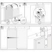 Barn Door Hardware Track Set 3.63m Carbon Steel Double Sliding