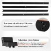 Barn Door Hardware Track Set 3.63m Carbon Steel Double Sliding