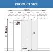 Double Door Sliding Barn Door Hardware Track Roller Stopper Floor Guide Kit 4.07m Black