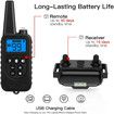 Dog Training Collar with Beep, Vibration, Shock and Light Training Modes, Rechargeable Dog Shock Collar with Long Remote Range, Waterproof