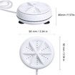 Portable Washing Machine Mini Washing 3in1 Dishwashers Mini Lights Ultrasonic Waves Convenient Travel Home Business Travel USB