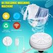 Portable Washing Machine Mini Washing 3in1 Dishwashers Mini Lights Ultrasonic Waves Convenient Travel Home Business Travel USB