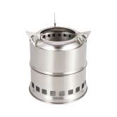 Potable Wood Burning Stoves for Picnic BBQ Camping Hiking with Grill Grid