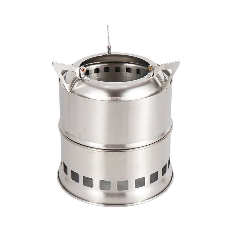 Potable Wood Burning Stoves for Picnic BBQ Camping Hiking with Grill Grid