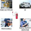 Gas Detector Portable Natural Gas Tester Detector Combustible Propane Methane Gas Sensor Sniffer with Sound Light Warning Adjustable P-AS8800L