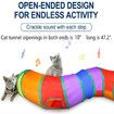 Cat Tunnel with Play Ball, Interactive Peek-a-Boo Cat Chute Cat Tube Toy, Camouflage S-Tunnel for Indoor Cat, Best for Pet