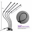 Grow Light for Indoor Plants - Upgraded Version 80 LED Lamps with Full Spectrum & Red Blue Spectrum, Timer, 10 Dimmable Level, Adjustable Gooseneck