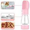 Dog Water Bottle Portable Pet Water Bottle Leak Proof Dog Water Dispenser and Food, Lightweight Dog Travel Water Bottle Bowl for Walking and Trave