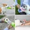 Dog Water Bottle Portable Pet Water Bottle Leak Proof Dog Water Dispenser and Food, Lightweight Dog Travel Water Bottle Bowl for Walking and Trave