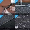 SUV Cargo Liner for Dogs, Waterproof Pet Cargo Cover with Side Flap Protector 2 Pockets