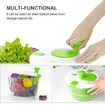 Salad Spinner Dryer, Cooking Grips Salad Spinner - 5L Large Capacity, Easy Spin for Tastier Salads & Dishwasher Safe