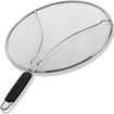 Grease Splatter Screen for Frying Pan 13in Stops 99% of Hot Oil Splash Protects Skin from Burns Splatter Guard for Cooking Stainless Steel