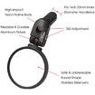Bar End Bike Mirror, Stainless Steel Lens, Safe Rearview Mirror