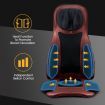 Red Air Compression Shiatsu Rotating Massage Seat Cushion Neck Back Full Body Massager