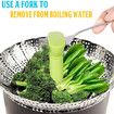 Steamer Basket Stainless Steel Vegetable Steamer Basket Folding Steamer Fit Various Size Pot (5.1 to 9 inch)