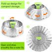 Steamer Basket Stainless Steel Vegetable Steamer Basket Folding Steamer Fit Various Size Pot (5.1 to 9 inch)