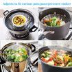 Steamer Basket Stainless Steel Vegetable Steamer Basket Folding Steamer Fit Various Size Pot (5.1 to 9 inch)