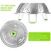 Steamer Basket Stainless Steel Vegetable Steamer Basket Folding Steamer Fit Various Size Pot (5.1 to 9 inch)