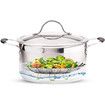 Steamer Basket Stainless Steel Vegetable Steamer Basket Folding Steamer Fit Various Size Pot (5.1 to 9 inch)