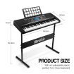 Melodic 61-Key Electronic Piano Keyboard 345 Timbres 40 Demo Songs Music Stand