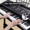 Melodic 61-Key Electronic Piano Keyboard 345 Timbres 40 Demo Songs Music Stand