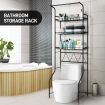 3-Tier Steel Freestanding Bathroom Rack Shelves Over Toilet Washer Dryer Shelf Laundry Storage