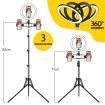 10 Inch LED Ring Light Selfie Ring Light with Adjustable Tripod Stand for Makeup Video Vlog