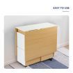 Multifunctional 5 Piece Foldable Dining Table and Chair Set Wooden Home Furniture