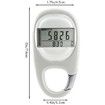 3D Pedometer with Clip, Portable Walking Step Counter for Men Women Kids, Accurately Track Steps and Miles/Km Calories Burned & Activity Time 7 Days Memory