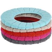 5 Pcs Thicker Bathroom Soft Toilet Seat Cover Pads (5 Random Color)