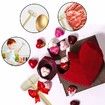 Heart Mold, Silicone Molds Diamond Heart Love Shaped Molds Trays Non-Stick Letter Chocolate Molds with Wooden Hammers Silicone Brush for Mousse Cake Dessert Biscuit DIY Baking Tools