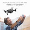 Mini WiFi FPV with 4K HD Camera Altitude Hold Mode Foldable RC Drone Quadcopter RTF