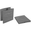 Collapsible Fabric Storage Cubes Organizer with Handles, Beige - Pack of 2(Grey)