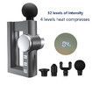 Hot Compress Fascia Massage Gun Heating Muscle Relaxation Pain Relief Therapy Massager Body Slimming Massager With LCD Display col black