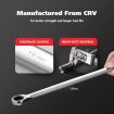 10pcs Wrench Spanner Set Metric Ratchet 72 Tooth Gear Double Ring Cr-V Steel Hand Ratcheting Tool Kit