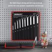 10pcs Wrench Spanner Set Metric Ratchet 72 Tooth Gear Double Ring Cr-V Steel Hand Ratcheting Tool Kit
