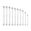 10pcs Wrench Spanner Set Metric Ratchet 72 Tooth Gear Double Ring Cr-V Steel Hand Ratcheting Tool Kit