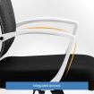 Ergonomic Mesh Office Chair Computer Work Lumbar Support Armrest Swivel Black