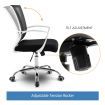 Ergonomic Mesh Office Chair Computer Work Lumbar Support Armrest Swivel Black