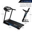 Genki 2HP Treadmill Home Gym Equipment Foldable Running Exercise Machine 430mm Belt