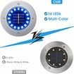 4 packs Solar Lights Outdoor with 16 LEDs Garden Yard Lawn Walkway Driveway (Multi-Color)