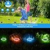 4 packs Solar Lights Outdoor with 16 LEDs Garden Yard Lawn Walkway Driveway (Multi-Color)