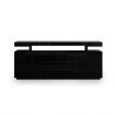 200cm Sideboard Buffet Cabinet High Gloss Front Storage Cupboard 2 Doors 3 Drawers Black