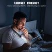LED Neck Reading Light, Book Light for Reading in Bed, 3 Colors, 6 Brightness Levels, Bendable Arms, Rechargeable, Long Lasting, Perfect for Reading, Knitting, Camping,