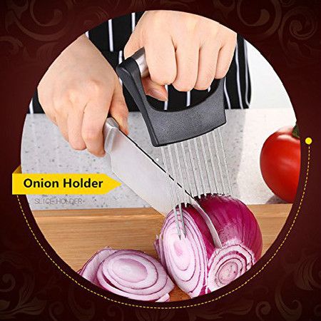 1pc Onion Slicer With Holder & Lemon Slicer, Vegetable Meat