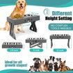 Elevated Dog Bowls Adjustable Raised Dog Bowl with 2 Stainless Steel 1.5L Dog Food Bowls